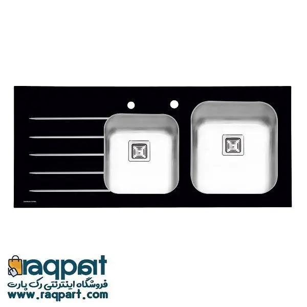 سینک شیشه ایی پرنیان استیل مدل PS 4104 - 3