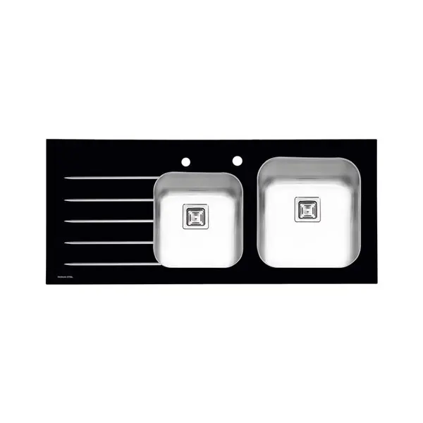 سینک شیشه ایی پرنیان استیل مدل PS 4104 - 2
