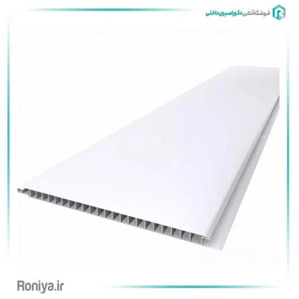 دیوارپوش پی وی سی pvc سفید براق - 4