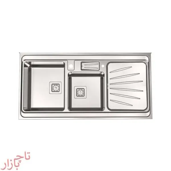 سینک ظرفشویی استیل البرز Steelalborz مدل 854 روکار - 6