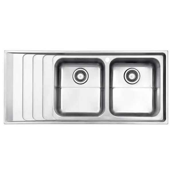 سینک ظرفشویی استیل البرز Steelalborz مدل 734 روکار - 5