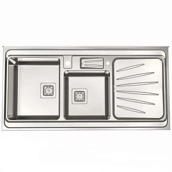 سینک ظرفشویی استیل البرز Steelalborz مدل 854 روکار - 5