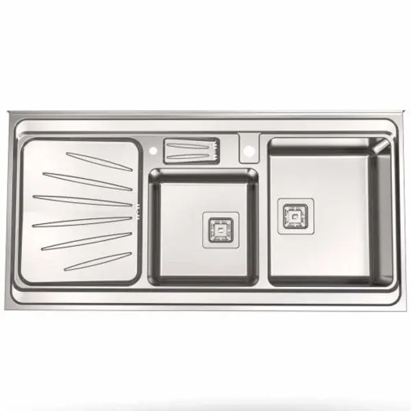 سینک ظرفشویی استیل البرز Steelalborz مدل 854 روکار - 4