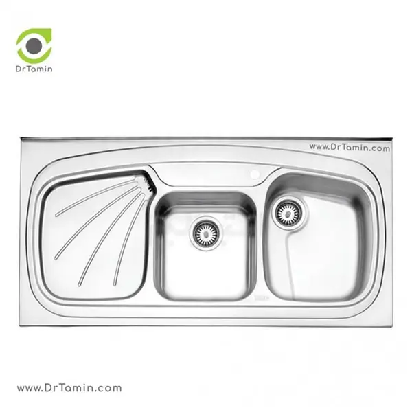 سینک ظرفشویی استیل البرز SteelAlborz مدل 614 روکار - 5