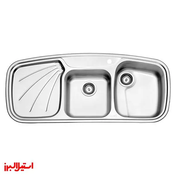 سینک ظرفشویی استیل البرز SteelAlborz مدل 614 روکار - 3