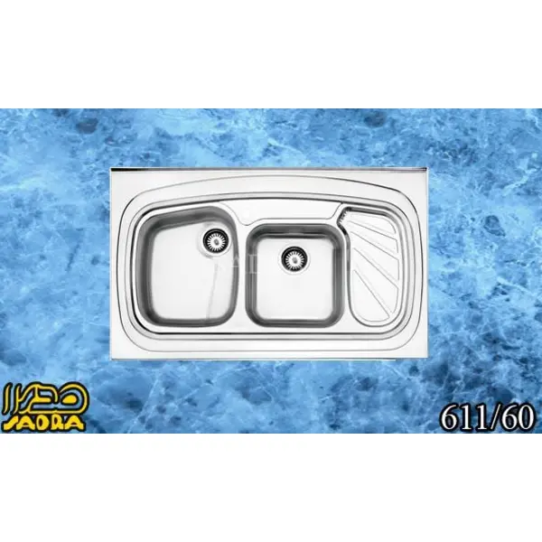 سینک استیل البرز steelalborz مدل 611 روکار - 4
