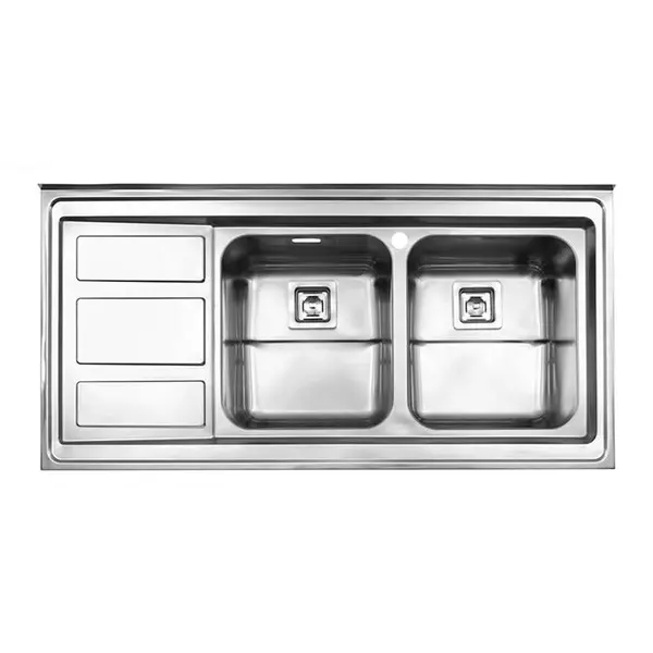 سینک ظرفشویی استیل البرز steelalborz مدل 765 روکار - 4