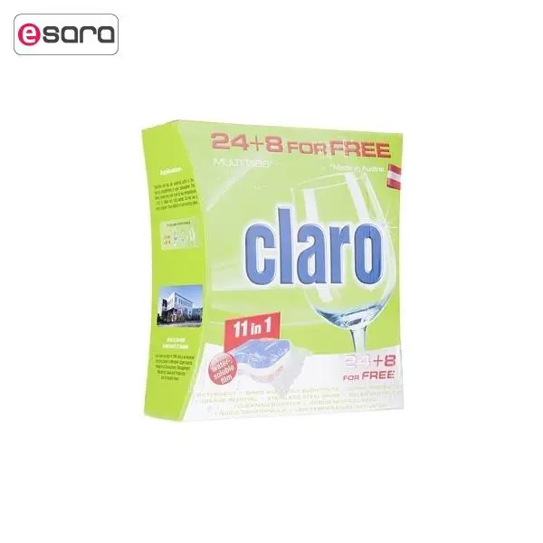 قرص ظرفشویی کلارو مدل 11in1 بسته 32 عددی - 4