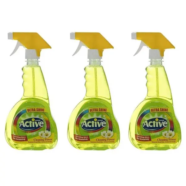 اسپری شیشه پاک کن اکتیو مدل گل حجم 500 میلی لیتر بسته 2 عددی - 4