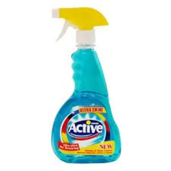 شیشه پاک کن آبی اکتیو Active حجم 500 میلی لیتر