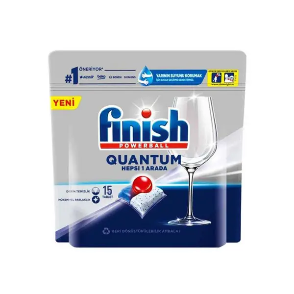 قرص ظرفشویی فینیش FINISH QUANTOM بسته 15 عددی - 2