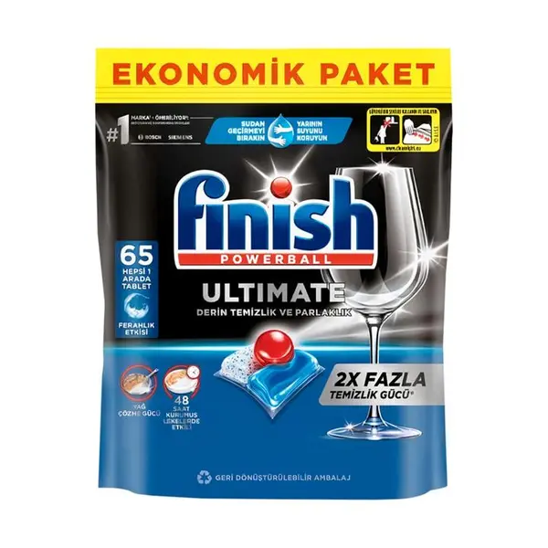 قرص ظرفشویی فینیش Finish مدل Ultimate بسته 65 عددی - 2