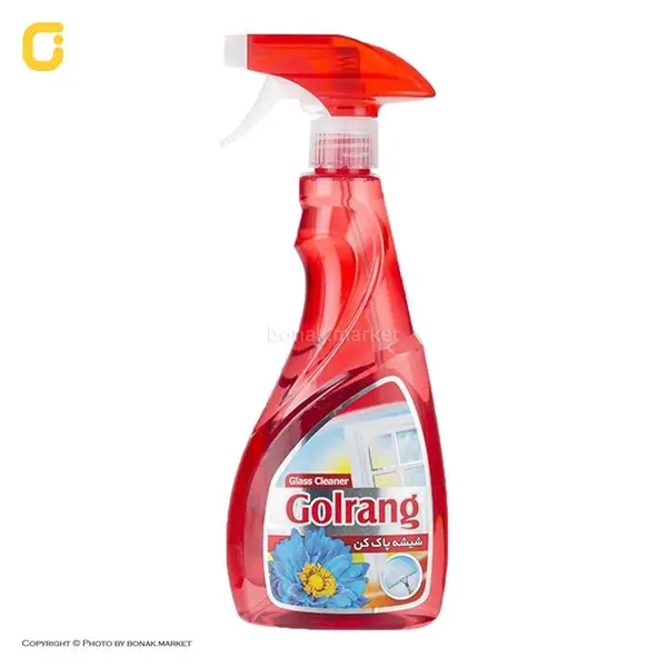 شیشه پاک کن قرمز گلرنگ Golrang حجم 500 میلی‌ لیتری