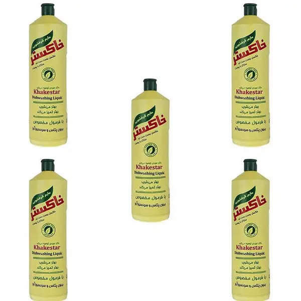 مایع ظرفشویی خاکستر khakestar حجم 1 لیتری - 5