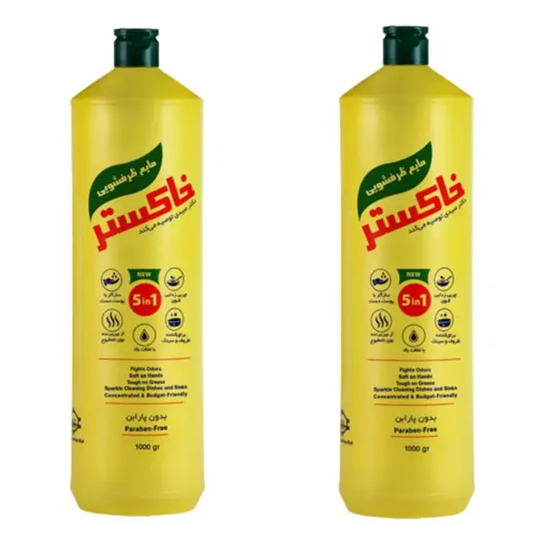 مایع ظرفشویی  پنج در یک  خاکستر khakestar  حجم 1 لیتری - 3
