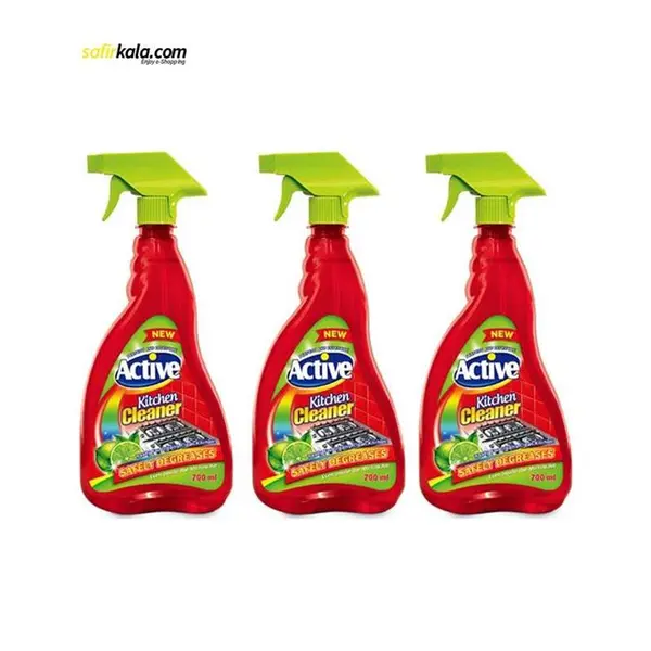 اسپری تمیزکننده سطوح آشپزخانه اکتیو مدل kitchen بسته 3 عددی - 3