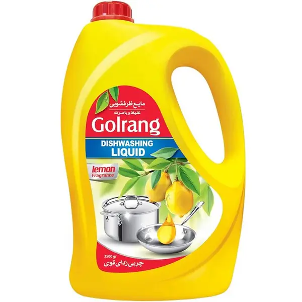 مایع ظرفشویی گلرنگ مدل Lemon مقدار 3500 گرم - 4