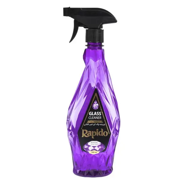 شیشه پاک کن راپیدو rapido مدل غیرالکلی بنفش حجم 500 میلی لیتر - 4