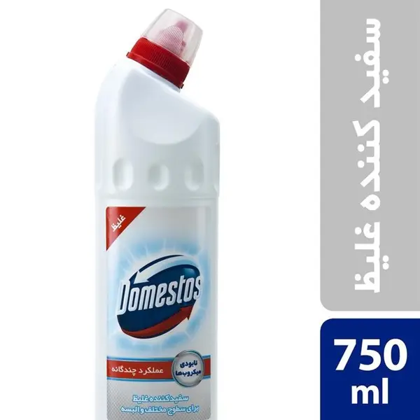 مایع سفیدکننده غلیظ سطوح دامستوس مدل snow white حجم 750 میلی لیتر - 6