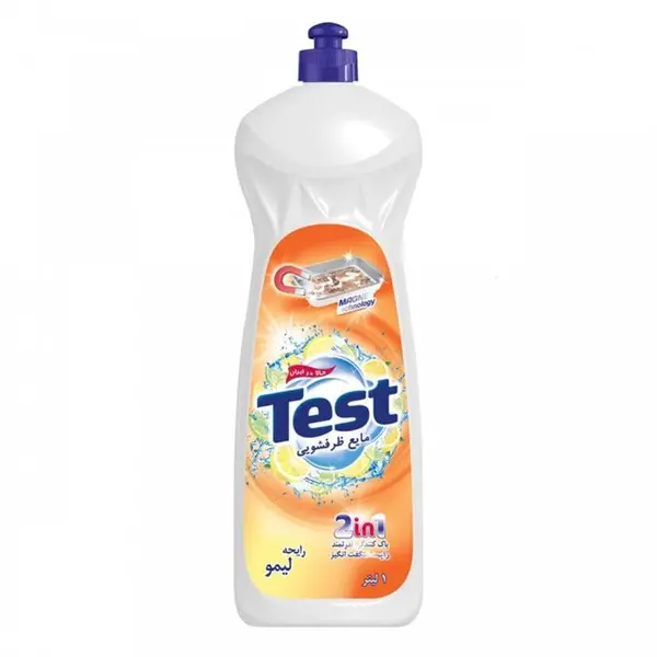 مایع ظرفشویی تست test با رایحه لیمو 1 لیتری - 6