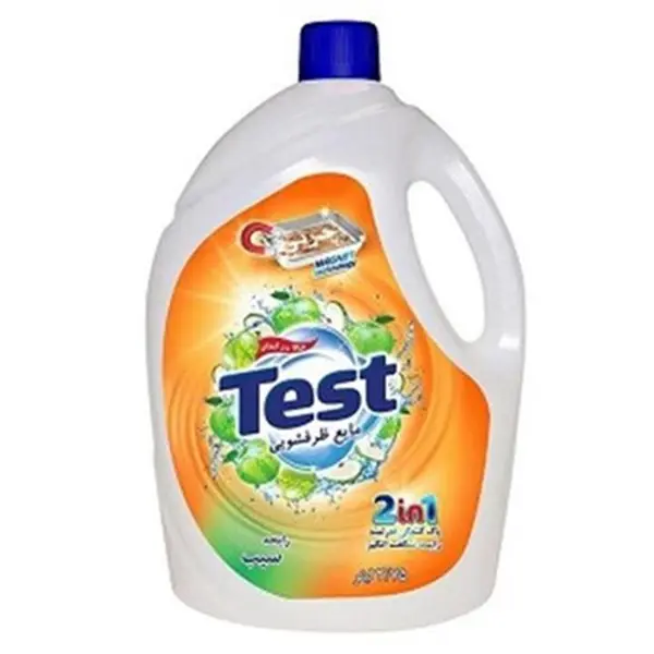 مایع ظرفشویی تست test با رایحه سیب 3750 میلی لیتر - 4