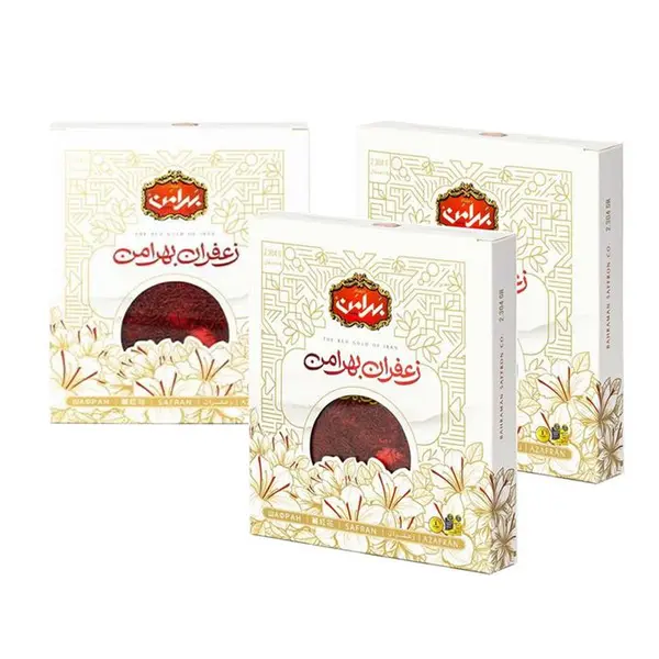 زعفران بهرامن - 2.3 گرم بسته 3 عددی - 2
