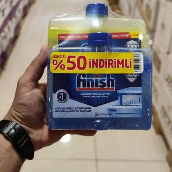 جرمگیر ظرفشویی فینیش بسته ی 2 تایی حجم 500 میلی لیتر مدل کتابی - 2