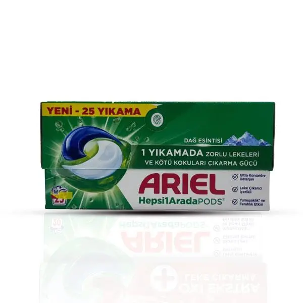 قرص ماشین لباسشویی آریل بالشتکی 25 عددی مدل oxi ekstra