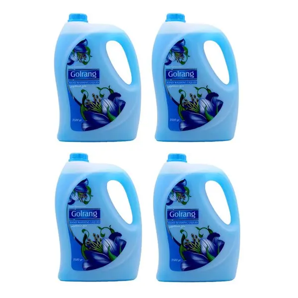 مایع دستشویی گلرنگ رنگ آبی حجم 3500 لیتر تک و عمده - 5