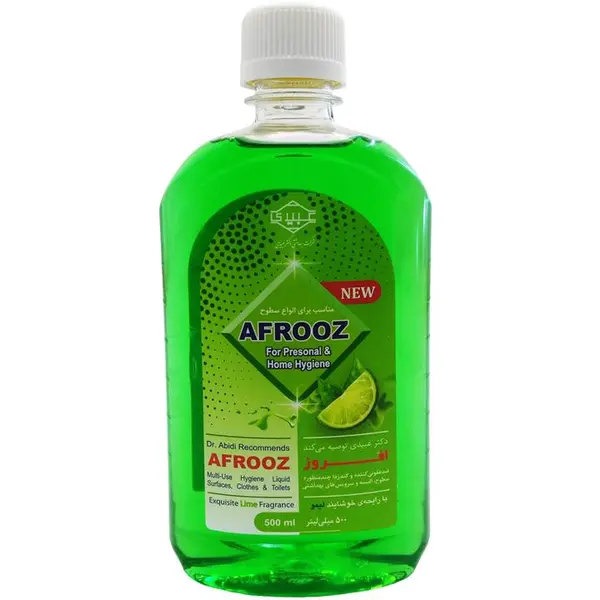 مایع ضدعفونی کننده سطوح افروز مدل CLEANER با رایحه لیمو حجم 500 میلی لیتر - 5