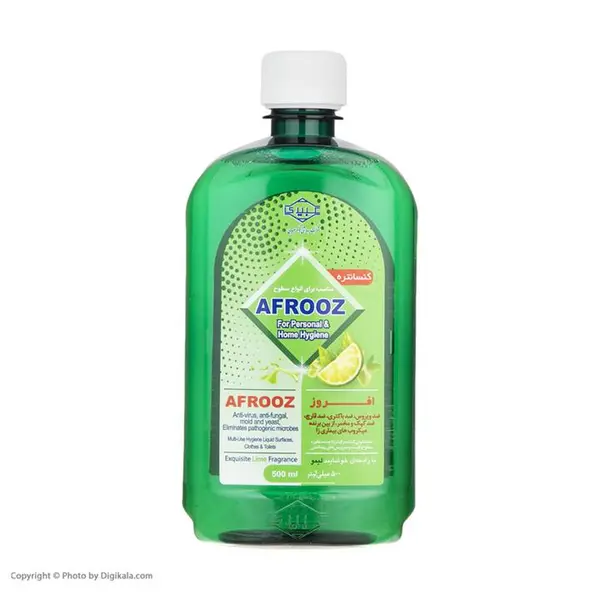 مایع ضدعفونی کننده سطوح افروز مدل CLEANER با رایحه لیمو حجم 500 میلی لیتر - 2