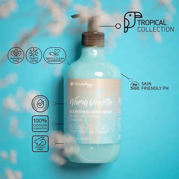 مایع دستشویی کرمی هندولوژی  Handology  وانیل Vanilla حجم 500 میلی لیتر - 6