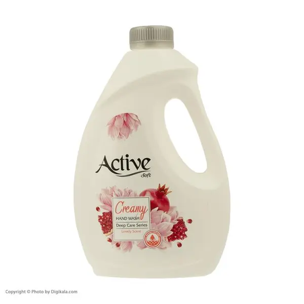 مایع دستشویی کرمی اکتیو مدل Lovely Scent وزن 2000 گرم - 5