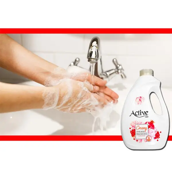 مایع دستشویی کرمی اکتیو مدل Lovely Scent وزن 2000 گرم - 2