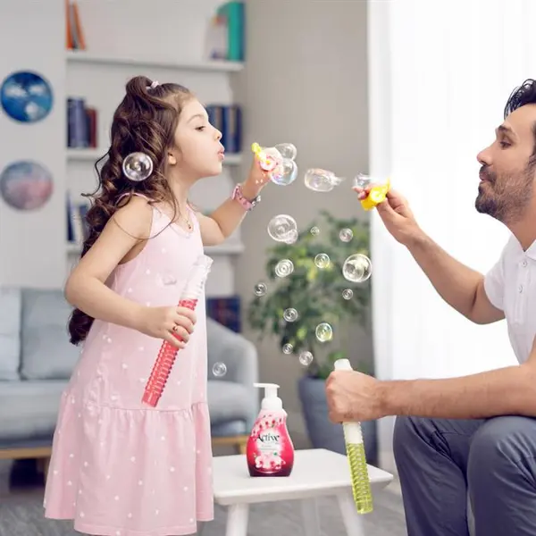مایع دستشویی اکتیو سری دیاموند مدل Pink مقدار 500 گرم - 2