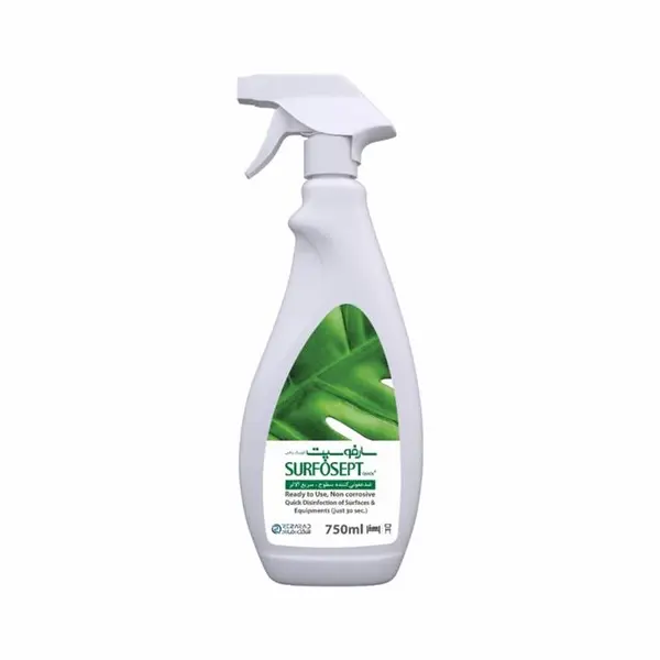 اسپری ضدعفونی کننده سطوح سارفوسپت مدل Quick plus حجم 750 میلی لیتر - 2