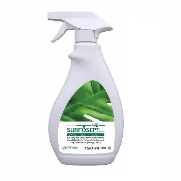 اسپری ضدعفونی کننده سطوح سارفوسپت مدل Quick plus حجم 750 میلی لیتر - 3