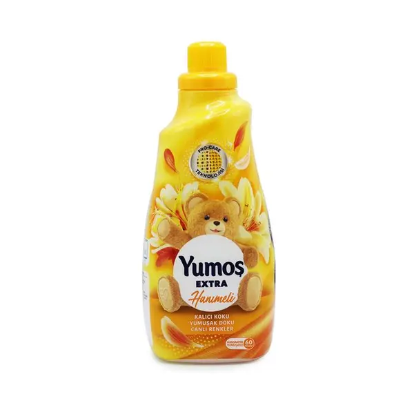 نرم کننده لباس Yumoş Extra زرد با رایحه گل Hanımeli حجم 1440 میلی - 3