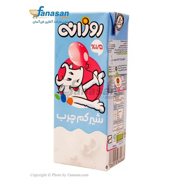 شیر کم چرب 1.5 درصد 200 میلی لیتری روزانه - 4