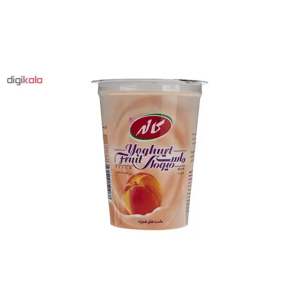 ماست میوه ای با طعم هلو کاله مقدار 450 گرم - 6