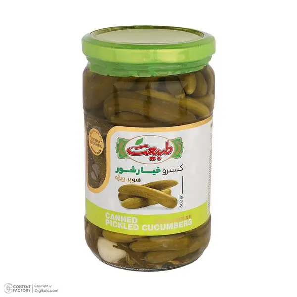 خیارشور ریز سرکه‌ای، نمکی ویژه طبیعت - 660 گرم \n - 5