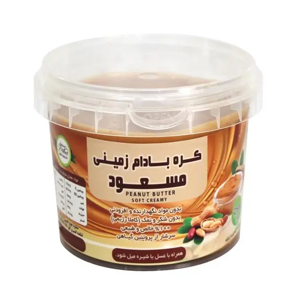کره بادام زمینی رژیمی ساده مسعود - 250 گرم بسته 8 عددی - 3