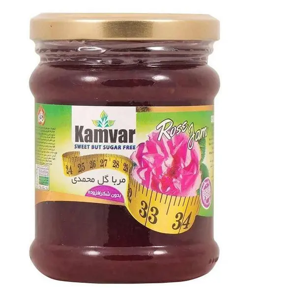 مربا گل سرخ رژیمی بدون شکر کامور - 280 گرم - 5