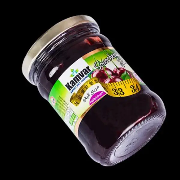 مربا آلبالو بدون قند کامور مقدار 280 گرم - 4