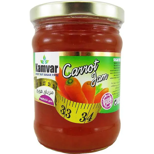 مربای هویج رژیمی کامور 280 گرم - 2