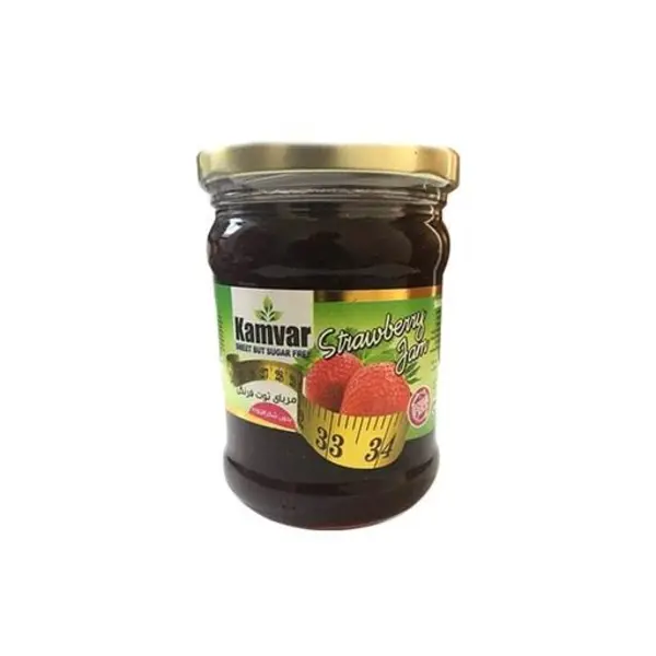 مربای توت فرنگی رژیمی کامور 280 گرم - 3