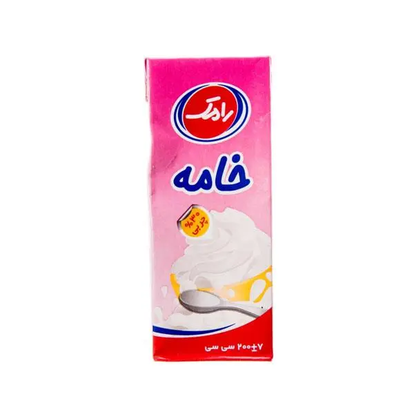 خامه فرادما نیم چرب 30% چربی 200 گرمی رامک - 5