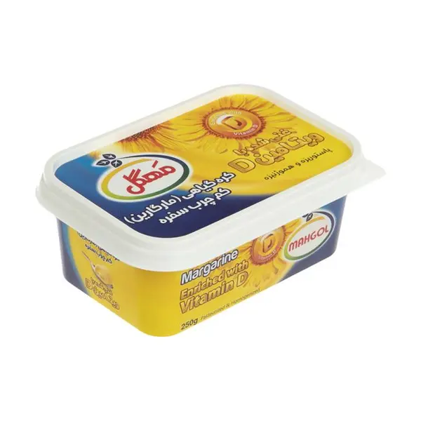 کره گیاهی مارگارین کم چرب غنی شده با ویتامین D مهگل 250 گرمی - 2