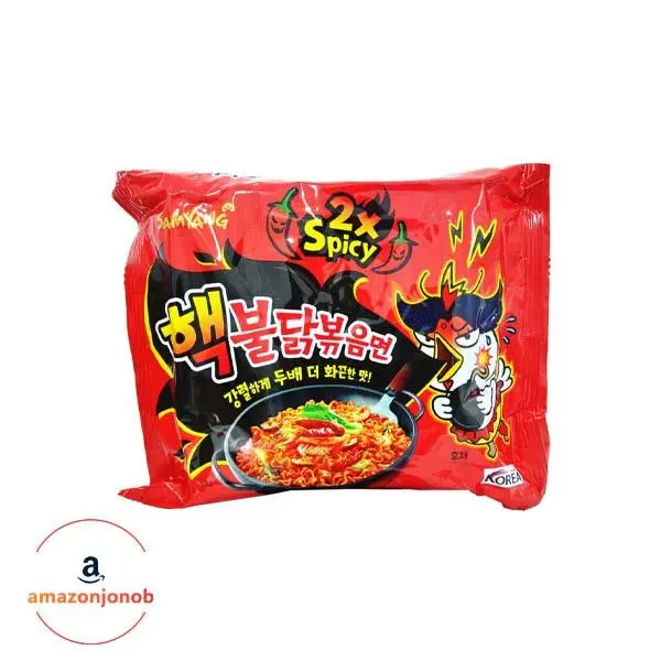 نودل کره ای مرغ دبل اسپایسی بولداک سامیانگ 140 گرم samyang - 5