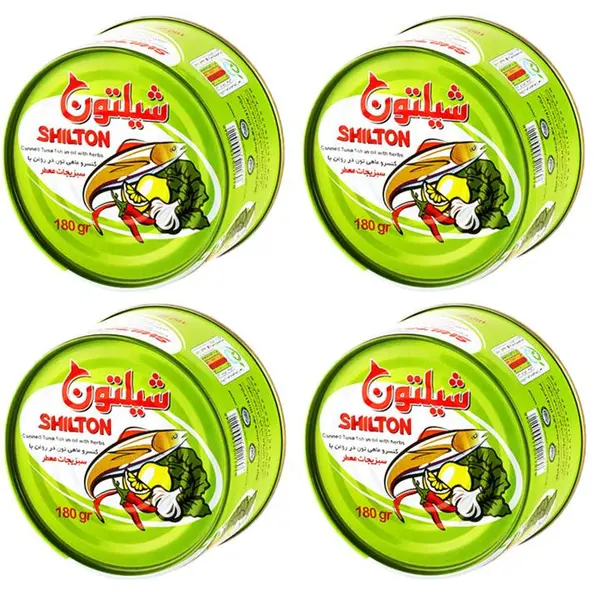 کنسرو ماهی تون در روغن شیلتون با طعم سبزیجات - 180 گرم - 3